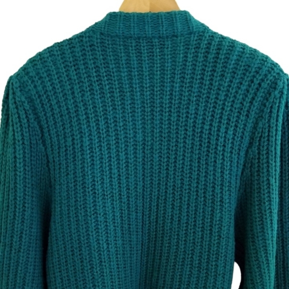 Vtg Balloon Sleeve Wool Cardigan - Picture 6 of 9